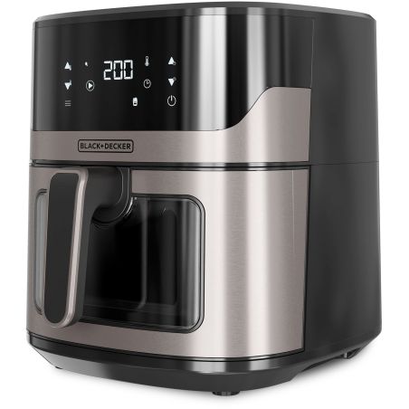 FRITEUSE SANS HUILE BLACK ET DECKER 1600w 1,3kg 6,5l 8prog 80200d BXAF6500E