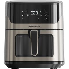 FRITEUSE SANS HUILE BLACK ET DECKER 1600w 1,3kg 6,5l 8prog 80200d BXAF6500E