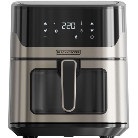FRITEUSE SANS HUILE BLACK ET DECKER 1600w 1,3kg 6,5l 8prog 80200d BXAF6500E