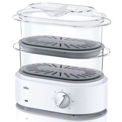 CUISEUR VAPEUR CUISEUR RIZ BRAUN DELONGHI Cuiseur Vap 2paniers 850w Min FS5100WH