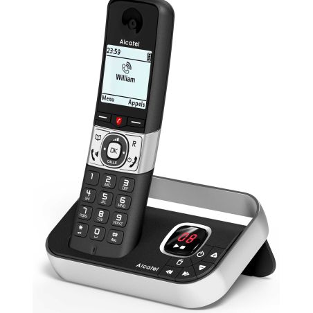 TELEPHONE SANS FIL (TSFISFIL) ALCATEL Duo Dect 200mem Ml Rep50mn Blo F890VOICEDUONOIR
