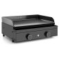 PLANCHA GAZ FORGE ADOUR 60cm Email 2brul Piezzo Acier ORIGIN G 60 A 1