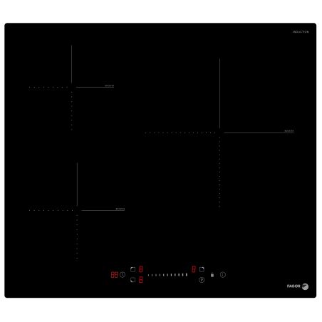 TABLE A INDUCTION FAGOR GEM 3ind 60cm 6600w Slider Noir FAI3537