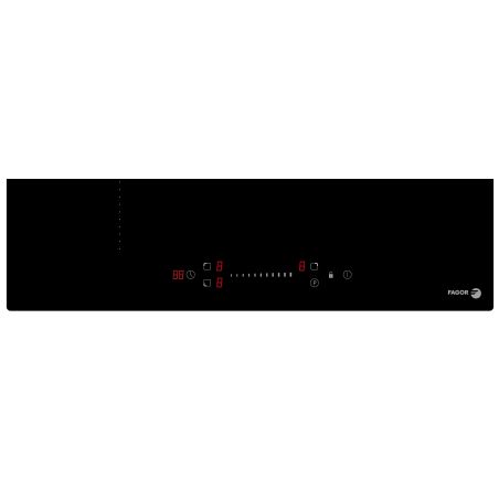 TABLE A INDUCTION FAGOR GEM 3ind 60cm 6600w Slider Noir FAI3537