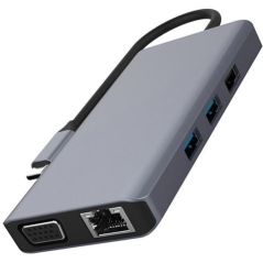 CONNECTIQUE DATA AKASHI Usb-c P3usbsdmicrosdhdmi4k ALTHUB9IN1TC