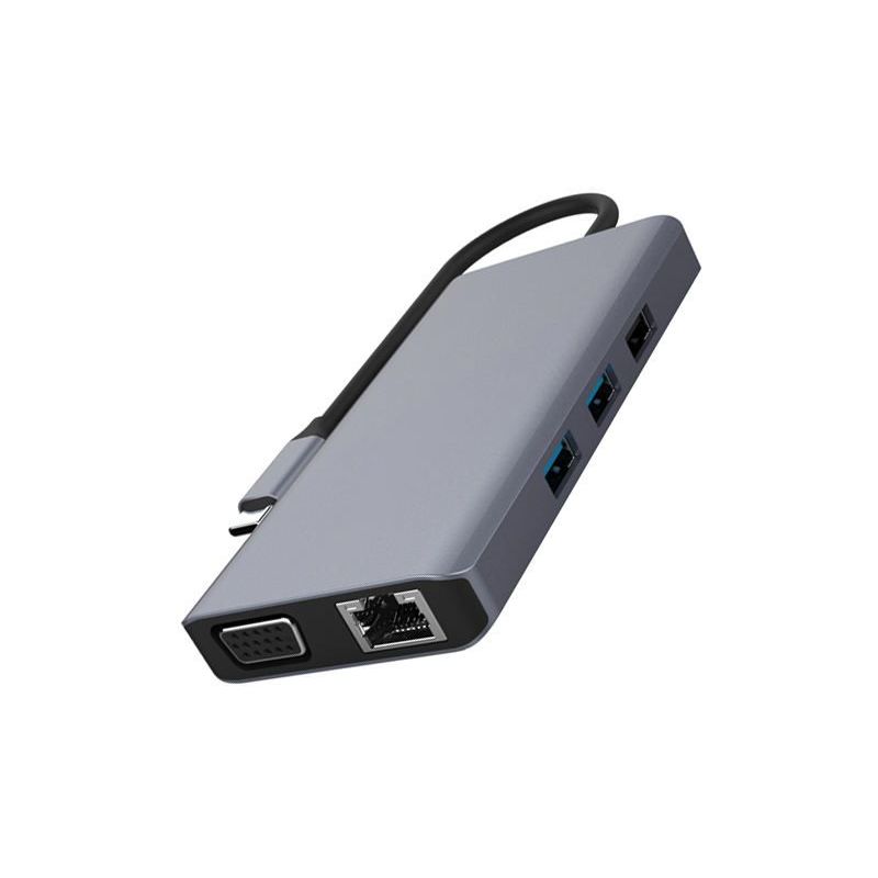CONNECTIQUE DATA AKASHI Usb-c P3usbsdmicrosdhdmi4k ALTHUB9IN1TC