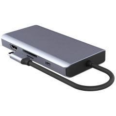 CONNECTIQUE DATA AKASHI Usb-c P3usbsdmicrosdhdmi4k ALTHUB9IN1TC