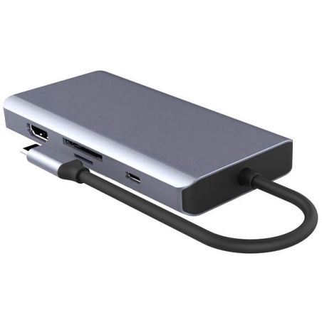 CONNECTIQUE DATA AKASHI Usb-c P3usbsdmicrosdhdmi4k ALTHUB9IN1TC
