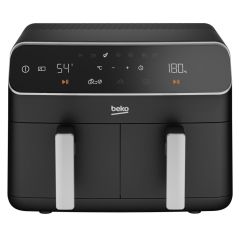 FRITEUSE SANS HUILE BEKO PEM ET CLIMATISATION Airfryer 2400w 2kg 2x4,25l 8pr FRL5388B