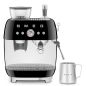 BROYEUR CAFE SMEG PEM 15bars 2,4l 250g Grains Vapeur EGF03BLEU