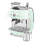 BROYEUR CAFE SMEG PEM 15bars 2,4l 250g Grains Vapeur EGF03PGEU