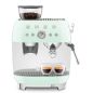 BROYEUR CAFE SMEG PEM 15bars 2,4l 250g Grains Vapeur EGF03PGEU