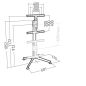MEUBLE TELE SPECIFIQUE ERARD Kana1200l Pied Tv Ecran 3055p 039220