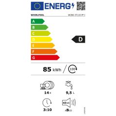 LAVE VAISSELLE INTEGRE 60CM WHIRLPOOL INTEGRABLE Supreme Clean 14c 10pr 4t 43db WCBO3T133PFI