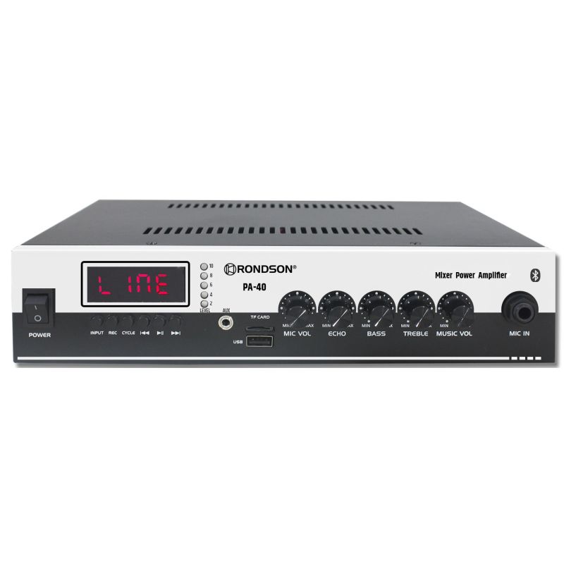 AMPLI - PRE AMPLI INTEGRE RONDSON Ampli 40w Mp3usbsdbt 100v4 PA-40