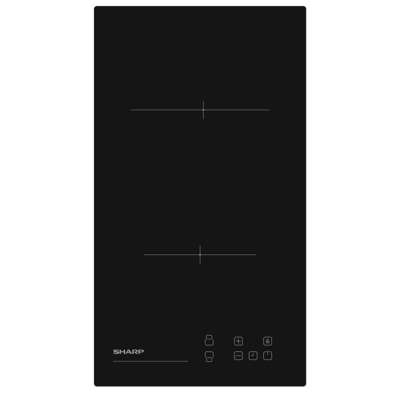 DOMINO VITRO SHARP 2z 30cm 3kw Timer Cdes Front KH3V19NT0K