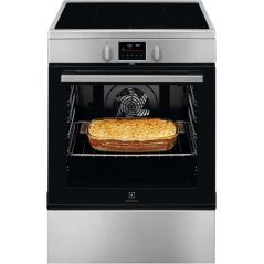 CUISINIERE DESSUS INDUCTION ELECTROLUX POSE LIBRE 60x60 3ind Pyro 73l A+ Inox H2 LKI64890BX