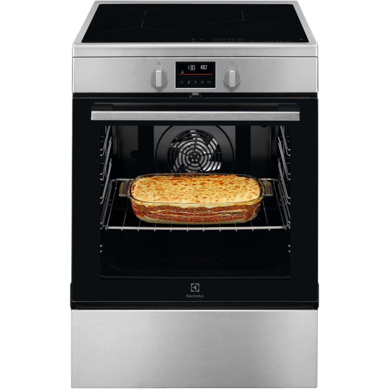 CUISINIERE DESSUS INDUCTION ELECTROLUX POSE LIBRE 60x60 3ind Pyro 73l A+ Inox H2 LKI64890BX