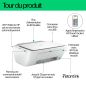 IMPRIMANTE MULTIFONCTION HEWLETT PACKARD 3en1 Wifi 2 Cartouches DESKJET2810E
