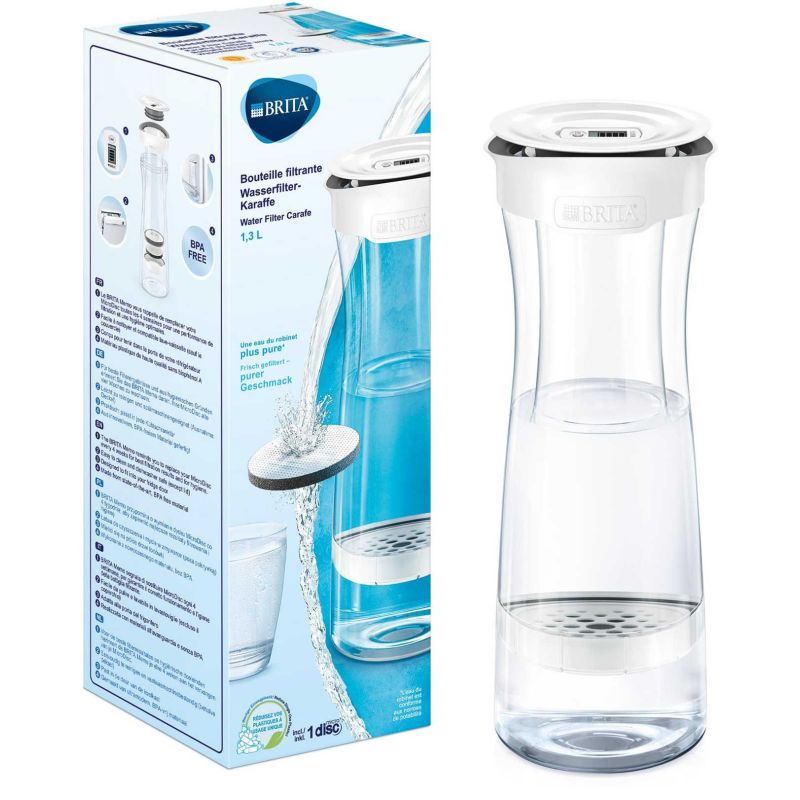 CARAFES FILTRANTES BRITA Blanche Graphite 1,3l +1microd 1020115