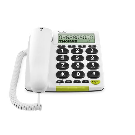 TELEPHONE FILAIRE (TFIXFIL) DORO Gr Ecran Ml Voy Lumineux Blanc PHONEEASY 312 CS