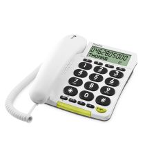 TELEPHONE FILAIRE (TFIXFIL) DORO Gr Ecran Ml Voy Lumineux Blanc PHONEEASY 312 CS