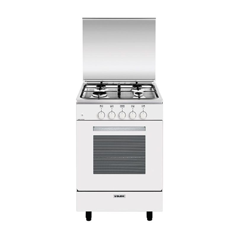 CUISINIERE DESSUS GAZ GLEM 53x50 4gaz Thermoc A Blanc GA 551 GWH