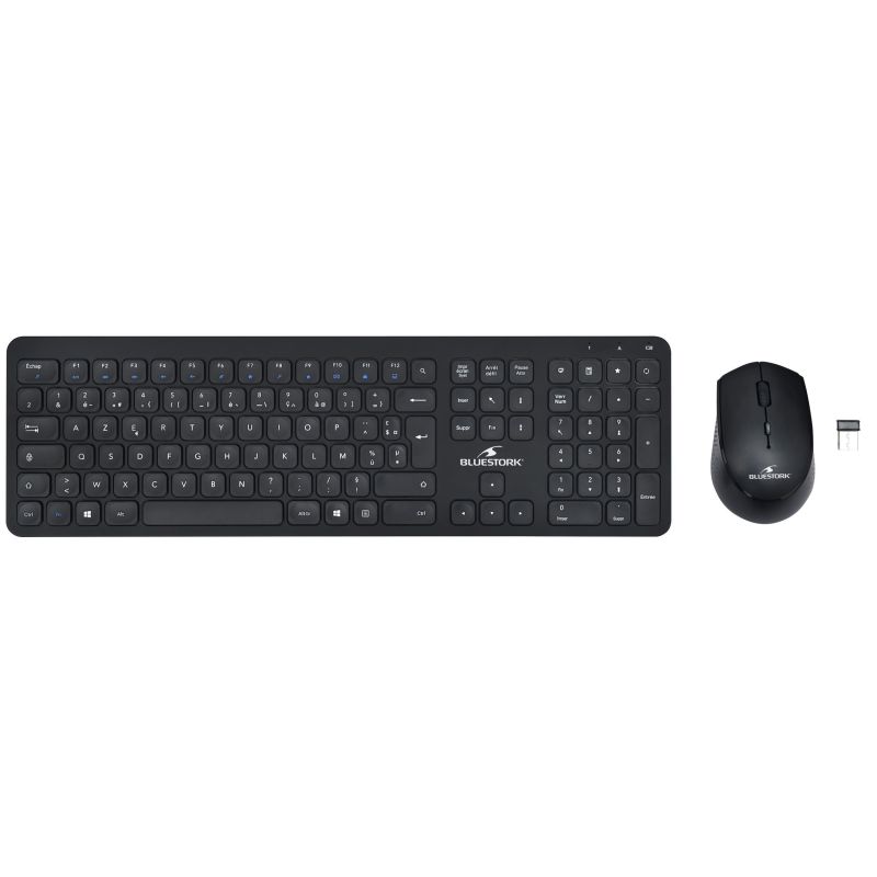 ENS CLAVIER + SOURIS BLUESTORK Pack Clavier Souris Sans Fil S PACK-EASY-SLIM-B/F ENS CLAVIER + SOURIS BLUESTORK Pack Clavier Souris Sans Fil S PACK-EASY-SLIM-B/F