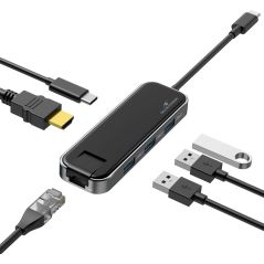 ACCESSOIRE INFORMATIQUE (ACCII BLUESTORK Hub USB 3usb-a2 0+1hdmi+1usbc+ HUB-OFFICE
