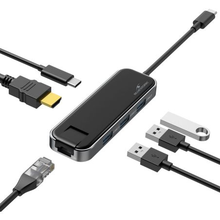 ACCESSOIRE INFORMATIQUE (ACCII BLUESTORK Hub USB 3usb-a2 0+1hdmi+1usbc+ HUB-OFFICE
