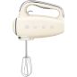 BATTEUR SMEG PEM 250w 9vit 5access Creme HMF01CREU