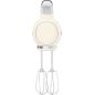 BATTEUR SMEG PEM 250w 9vit 5access Creme HMF01CREU
