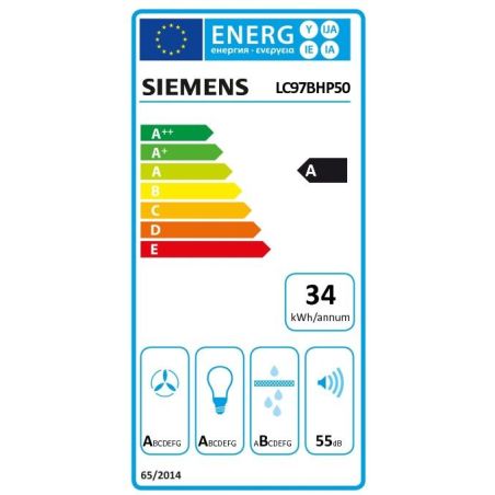 HOTTE DECOR SIEMENS ENCASTRABLE Iq500 Mur Box 90cm 438m3 55db LC97BHP50