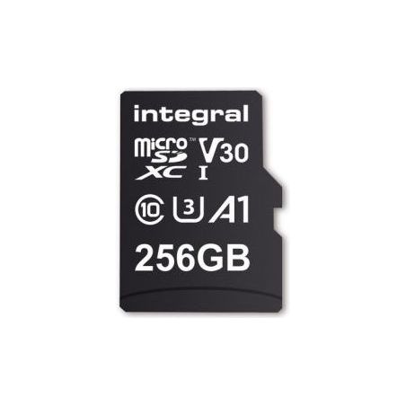 CARTE MICRO SD INTEGRAL MICRO SDXC 256GB UHS1 U1 CL10 INMSDX256G-100V30