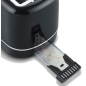 GRILLE PAIN TOASTER SEVERIN 2fentes 850w Elec Noir AT4321