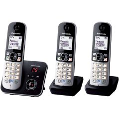 TELEPHONE SANS FIL (TSFISFIL) PANASONIC BRUN Dect Trio 120mem Ml Large Rep3 KXTG 6823 FRB