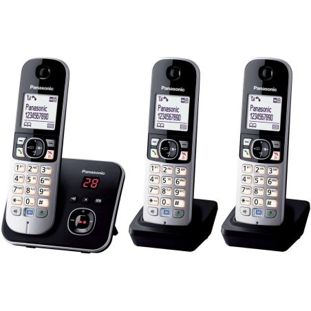 TELEPHONE SANS FIL (TSFISFIL) PANASONIC BRUN Dect Trio 120mem Ml Large Rep3 KXTG 6823 FRB