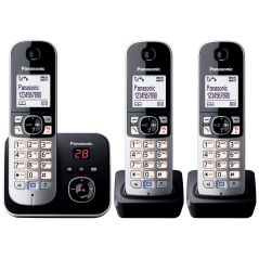 TELEPHONE SANS FIL (TSFISFIL) PANASONIC BRUN Dect Trio 120mem Ml Large Rep3 KXTG 6823 FRB