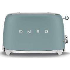 GRILLE PAIN TOASTER SMEG PEM Toaster 950w 2fentes Vert Emer TSF01EGMEU