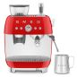 BROYEUR CAFE SMEG PEM 15bars 2,4l 250g Grains Vapeur EGF03RDEU