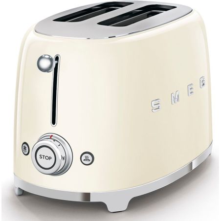 GRILLE PAIN TOASTER SMEG PEM Toaster 950w 2fentes Creme TSF 01 CREU