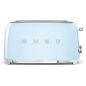 GRILLE PAIN TOASTER SMEG PEM 2fentes Xtra Larges 9prog Bleu TSF 02 PBEU