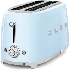 GRILLE PAIN TOASTER SMEG PEM 2fentes Xtra Larges 9prog Bleu TSF 02 PBEU