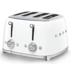 GRILLE PAIN TOASTER SMEG PEM Toaster 4tr 3prog Blanc TSF 03 WHEU