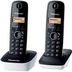 TELEPHONE SANS FIL (TSFISFIL) PANASONIC BRUN Duo 50mem Ecr Large Noirblanc KXTG 1612 FRW