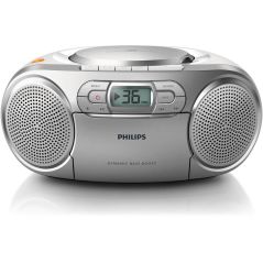 RADIO CD PHILIPS AUDIO Cd K7 2x1w Tun Analogique Silv AZ 127/12