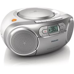 RADIO CD PHILIPS AUDIO Cd K7 2x1w Tun Analogique Silv AZ 127/12