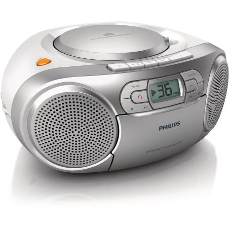 RADIO CD PHILIPS AUDIO Cd K7 2x1w Tun Analogique Silv AZ 127/12