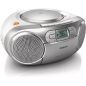 RADIO CD PHILIPS AUDIO Cd K7 2x1w Tun Analogique Silv AZ 127/12