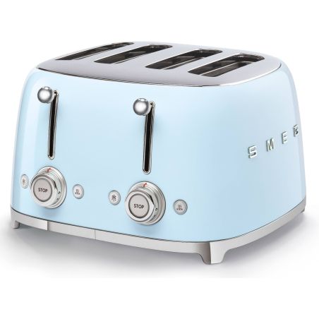 GRILLE PAIN TOASTER SMEG PEM Toaster 4tr 3prog Bleuazur TSF 03 PBEU